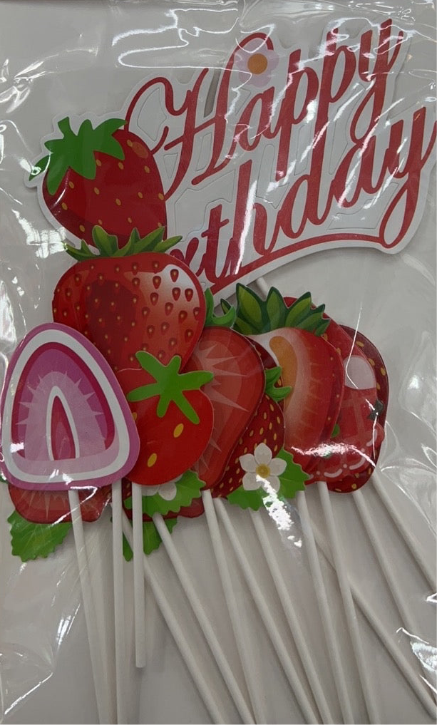 Strawberry Cake Toppers