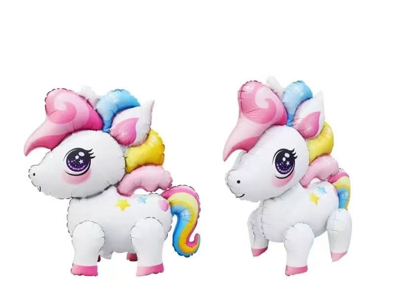 22" 4D Self-Standing Airwalker Rainbow Unicorn Balloon