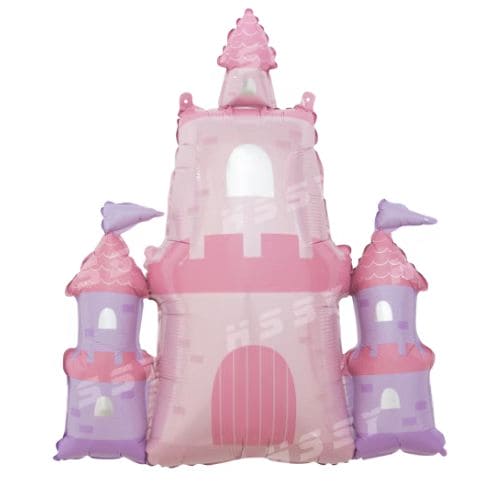 Pink Princess Castle Foil Balloon