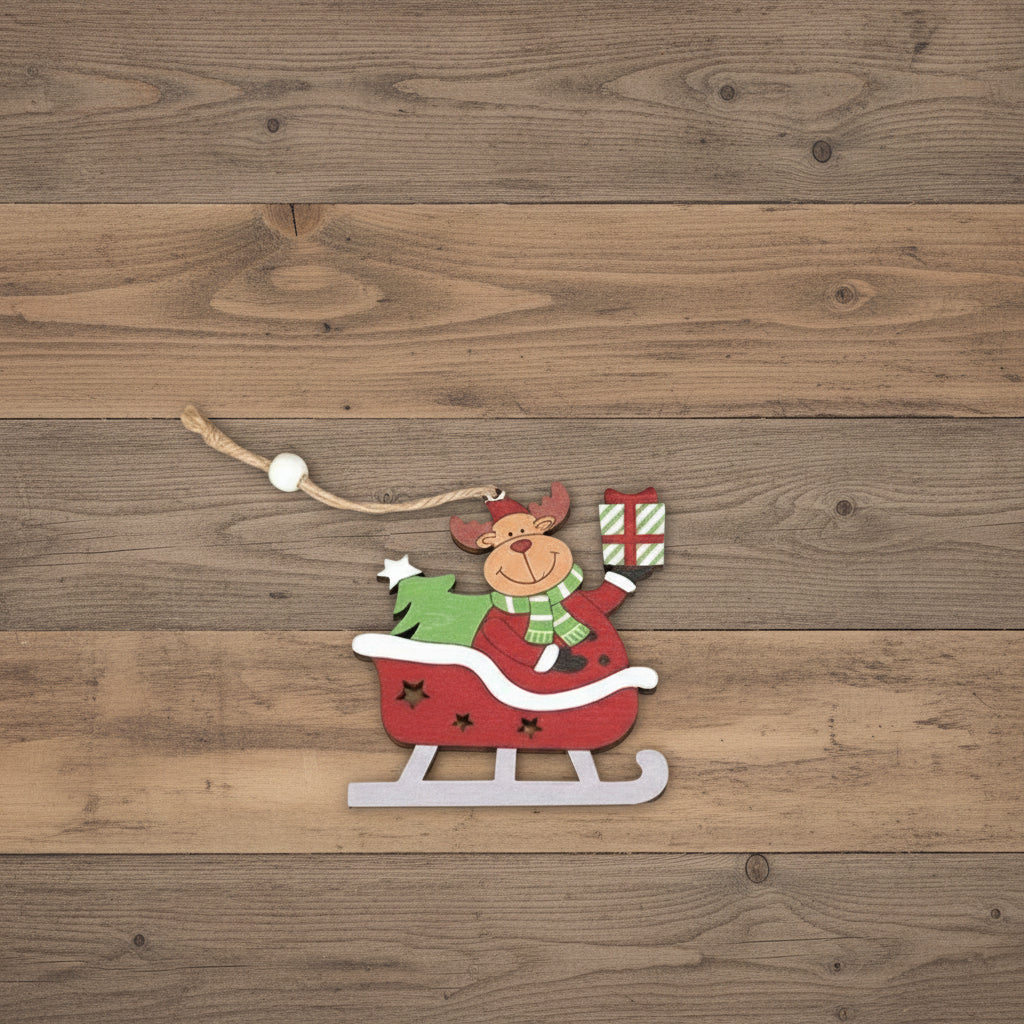 Christmas Wooden Tree Pendant