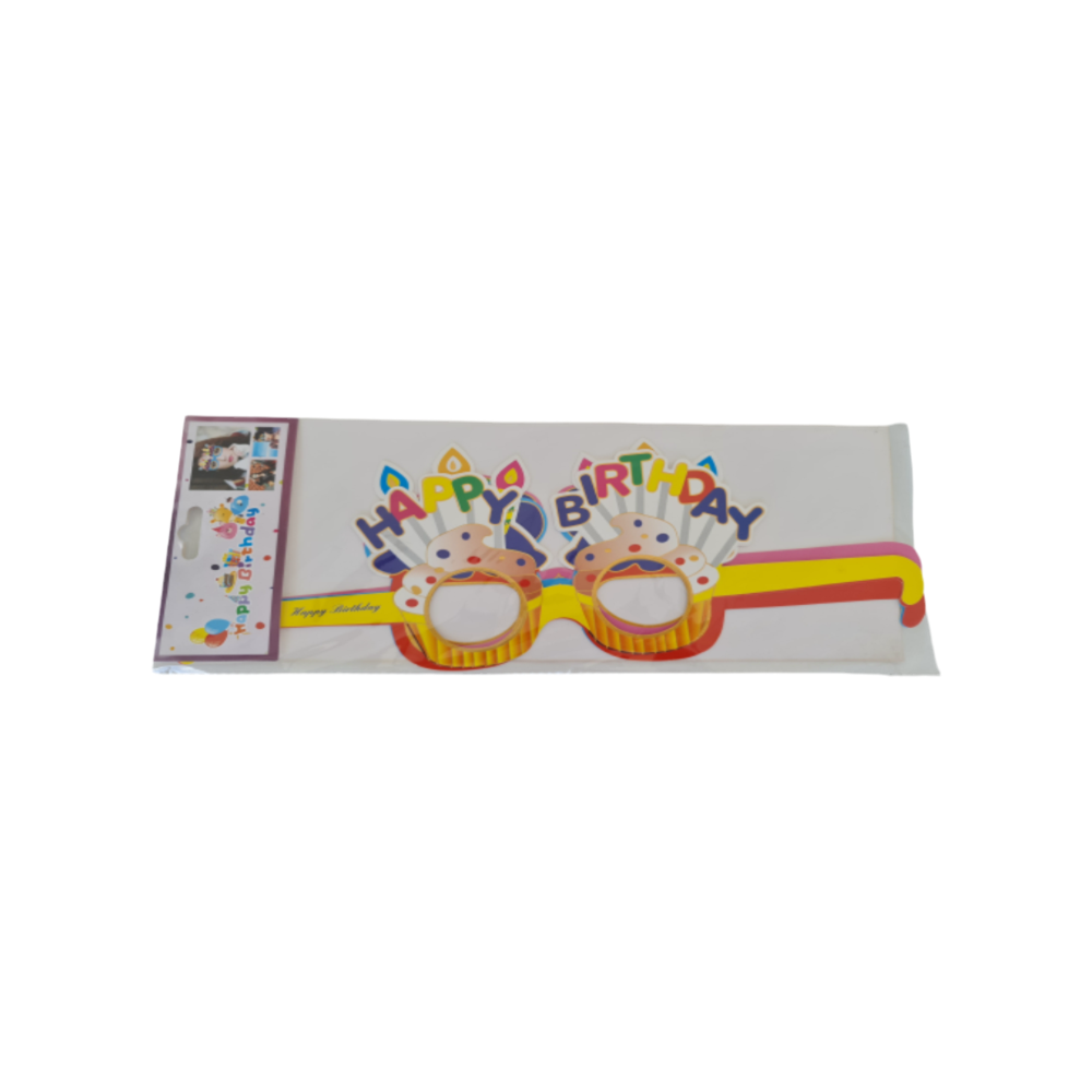 Multicolor Birthday Glasses - 6 pcs