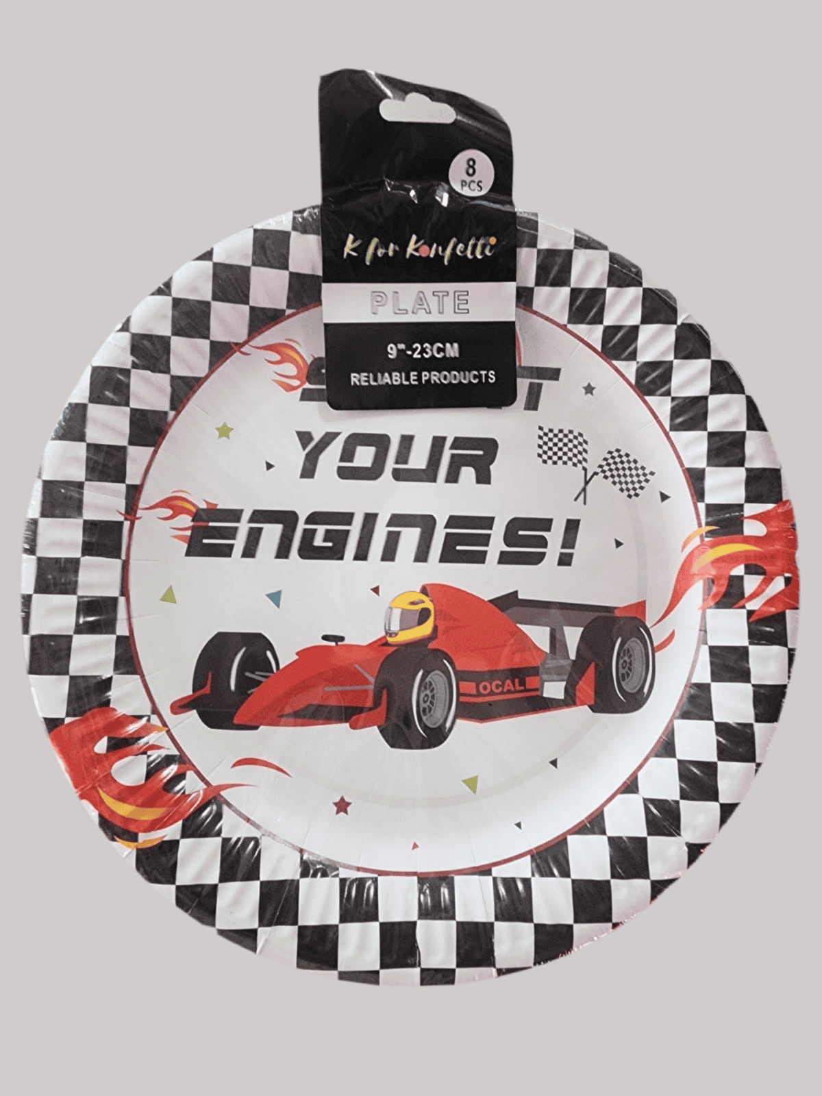 Race Cars Paper Plates