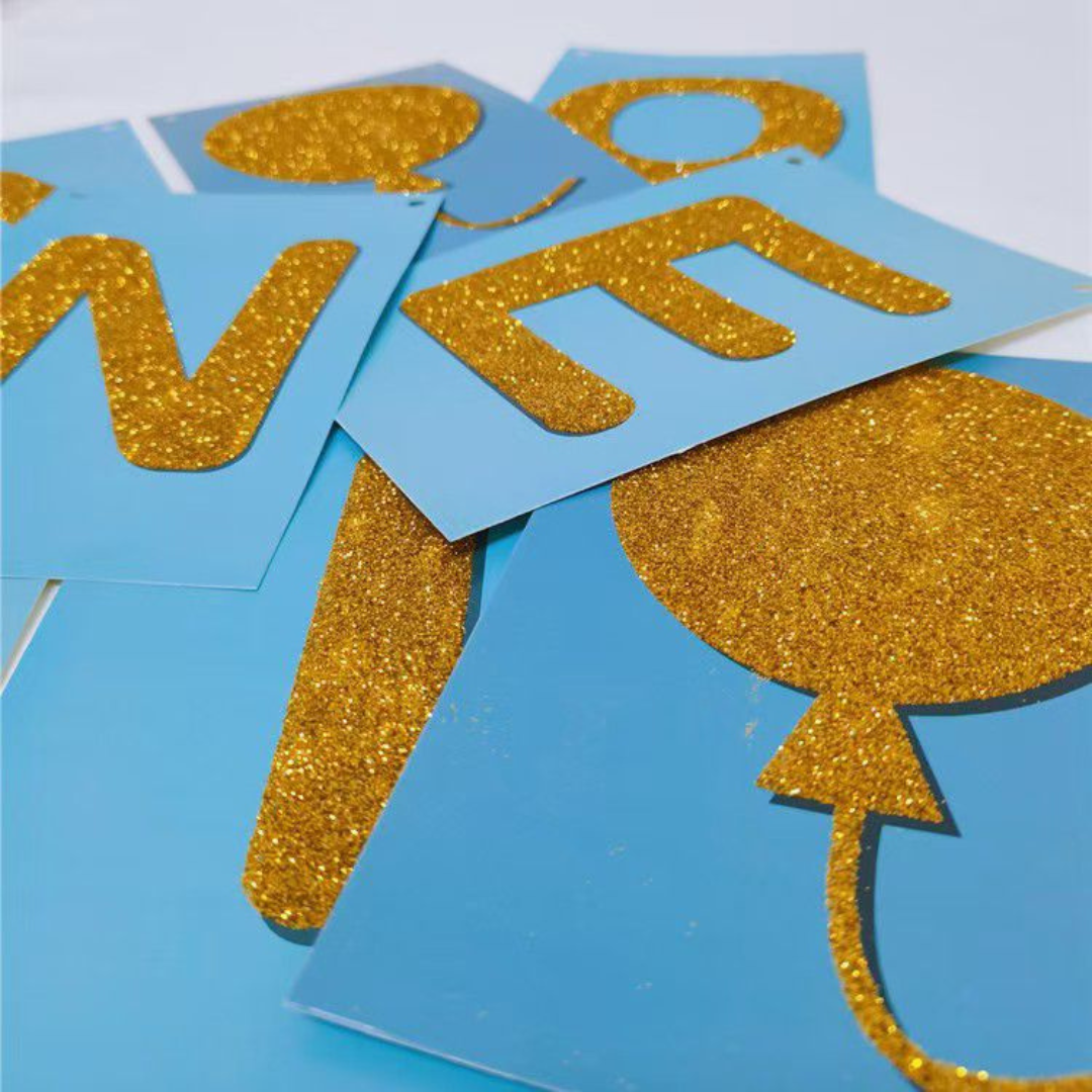 I am One Blue First Birthday Banner