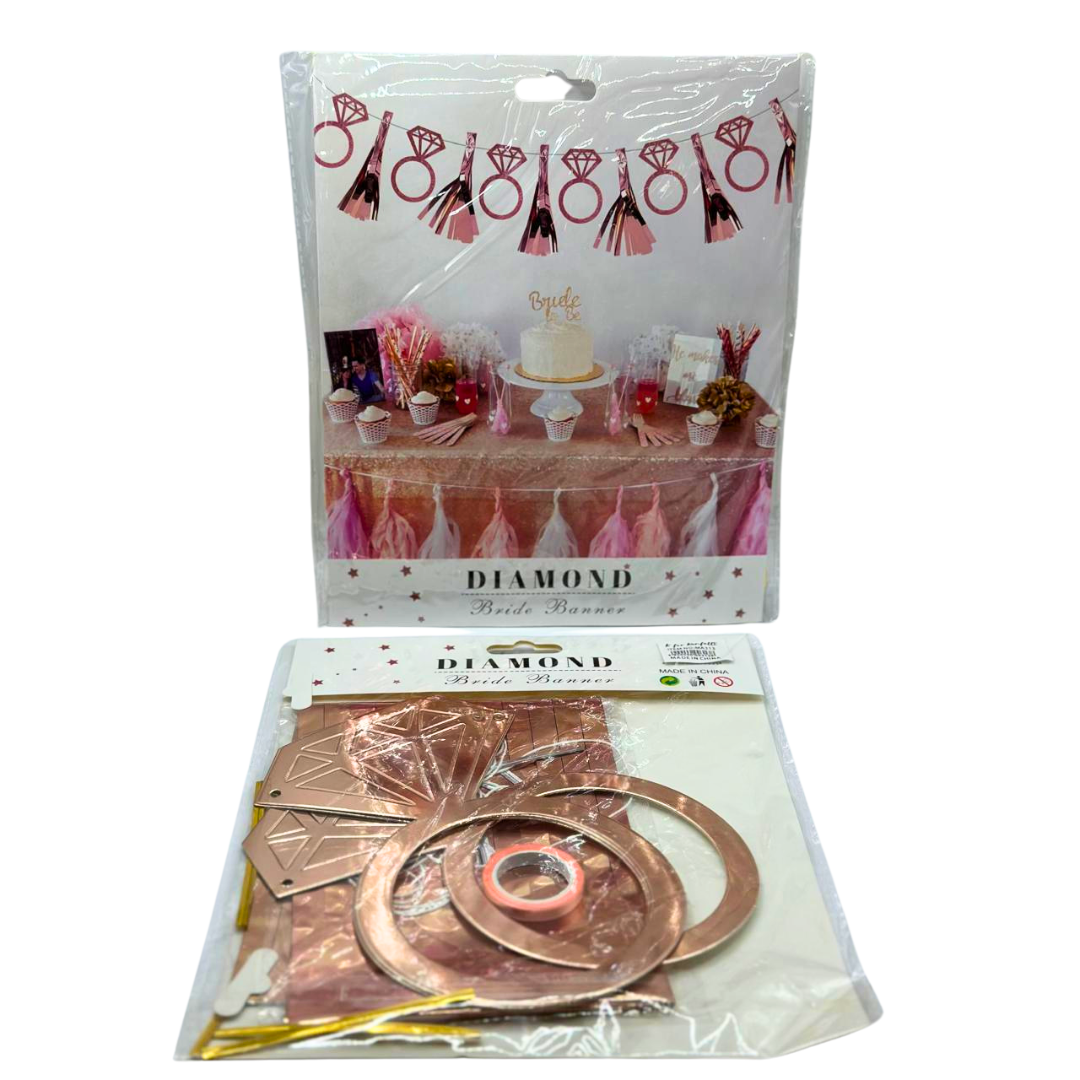 Bride to Be Ring and Tassel Banner