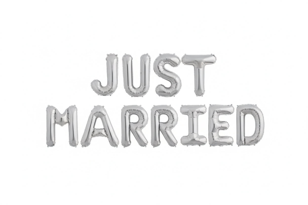 Just Married Balloon Set