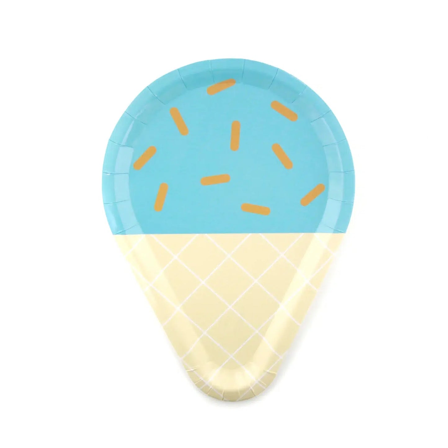 10” Ice Cream Paper Plates Set
