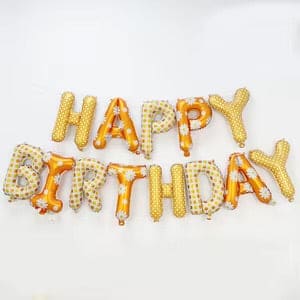 Daisy 13 Letters Happy Birthday Balloon Set