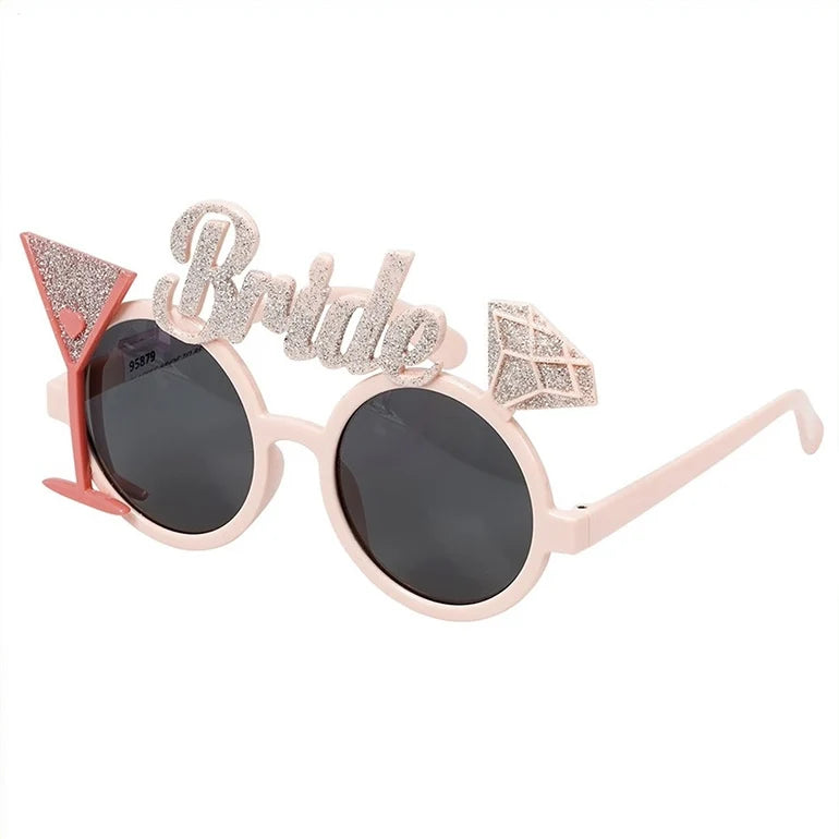 Bride Plastic Pink Glasses