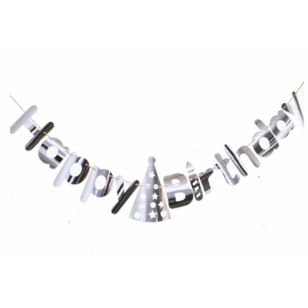 Happy Birhday Silver er Gold Banner