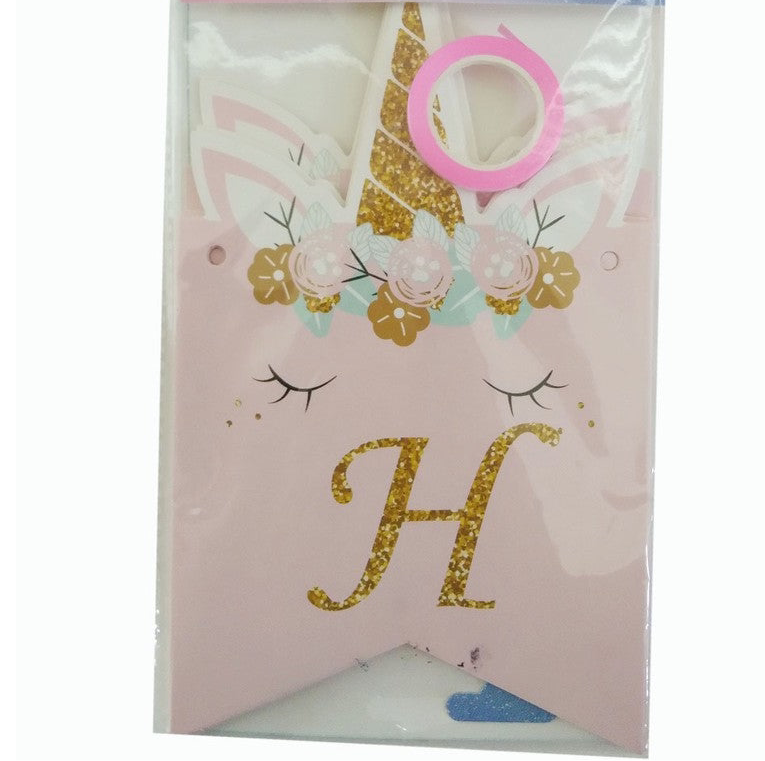 Unicorn Birthday Banner