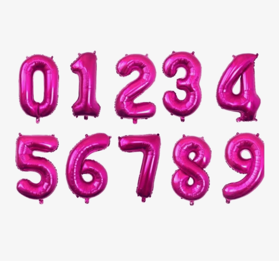 40 Inch Pink Number Foil Balloon