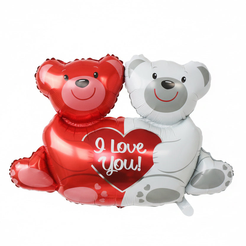 I Love You Teddy Bear Foil Balloon