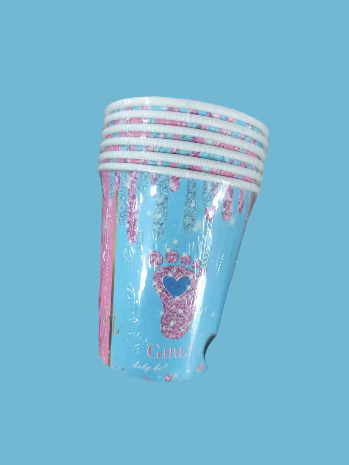Gender Reveal Paper Cups