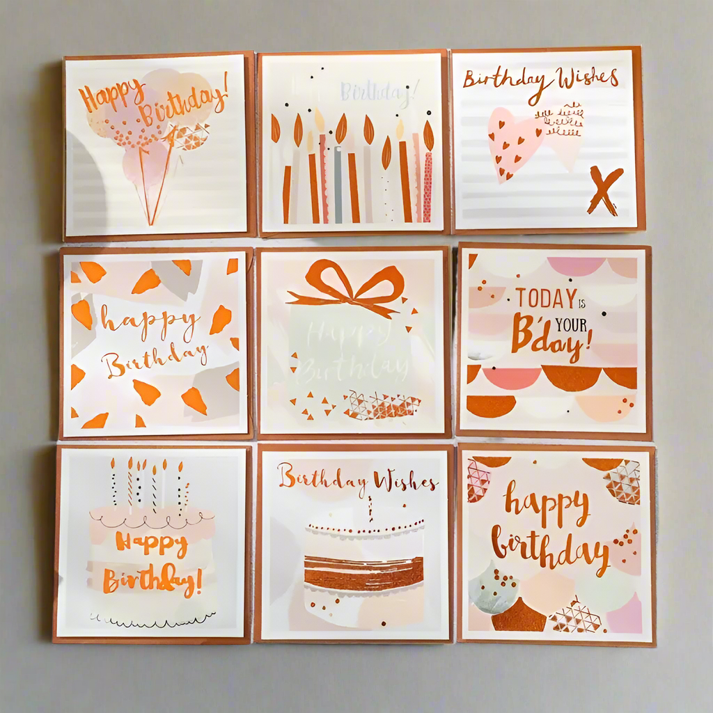 Carte de vœux d'anniversaire pour enfants/amis/amoureux 10 x 10 cm