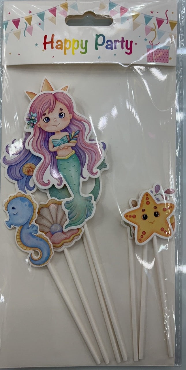 Mermaid Cake Toppers