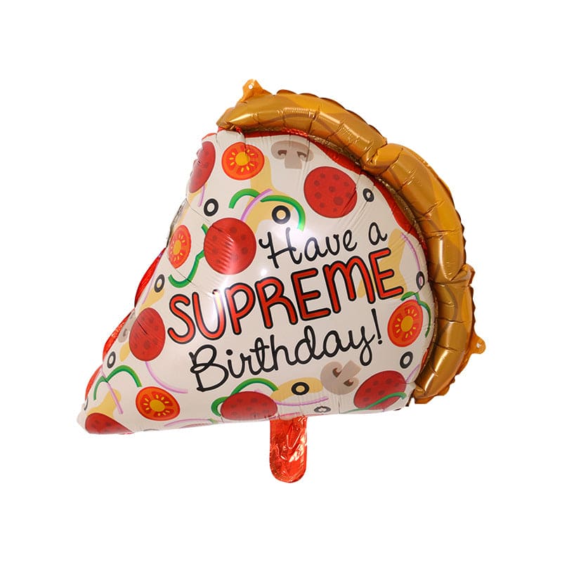 Ballon en aluminium en forme de pizza