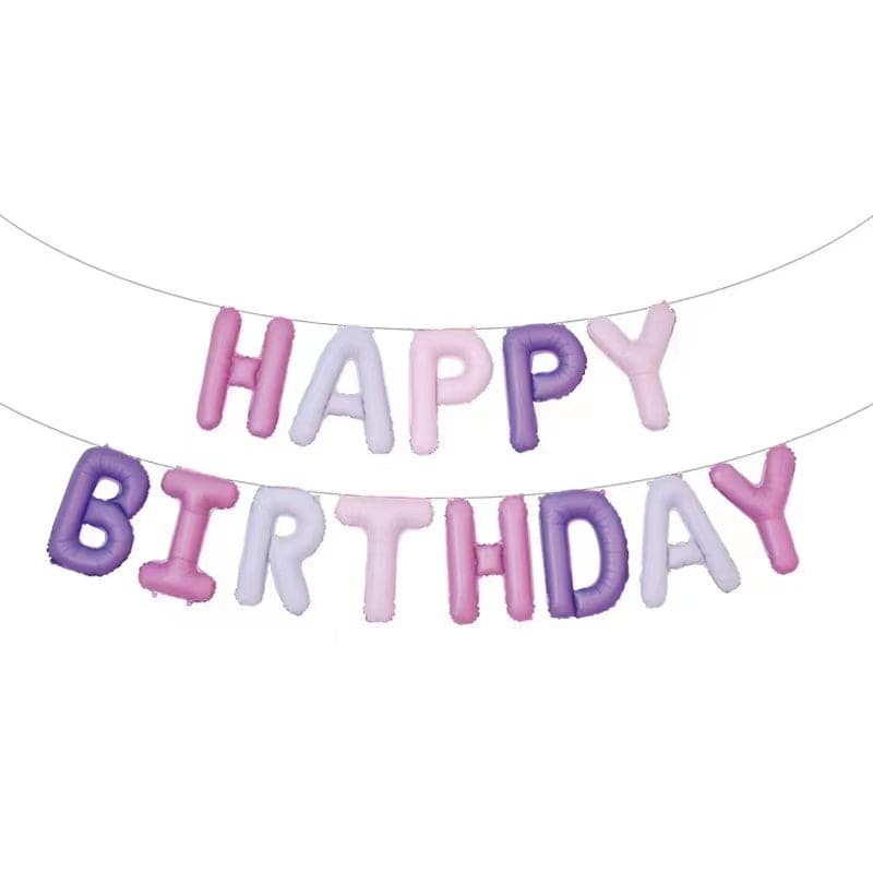 Happy Birthday Letter Balloons