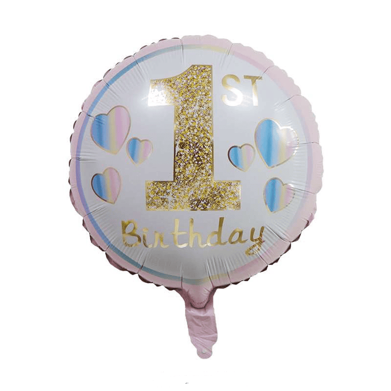 1st Birthday Foil Balloon