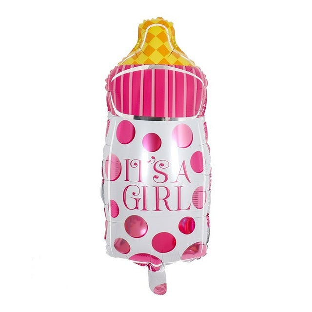 Polka Dot Milk Bottle Stick Balloon