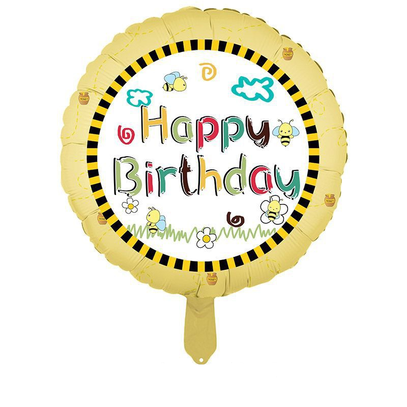 بالون نحلة عيد ميلاد سعيد