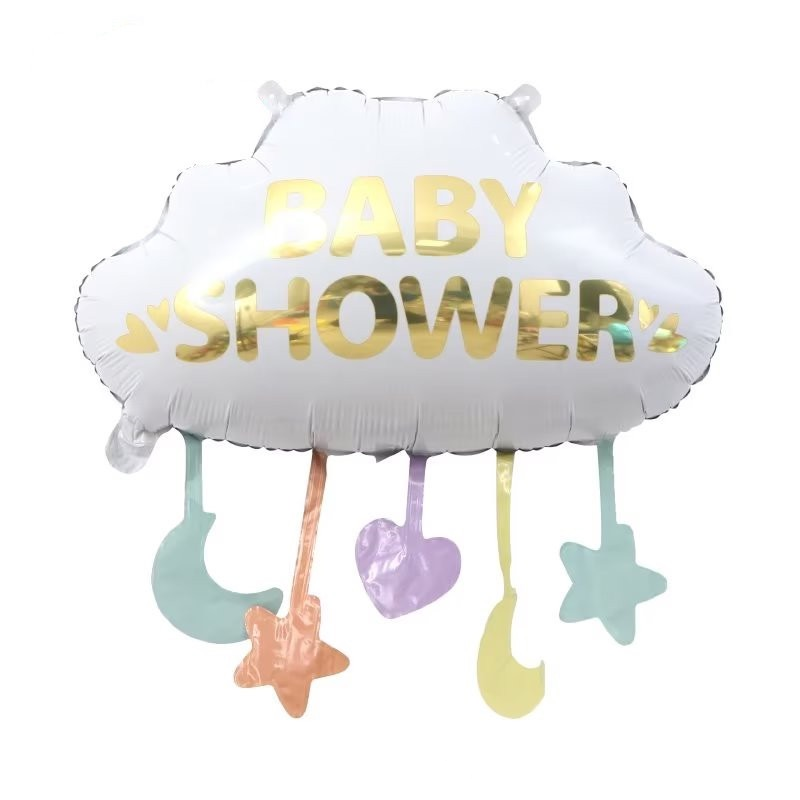 Baby Shower Cloud with Stars and Moons Balloon