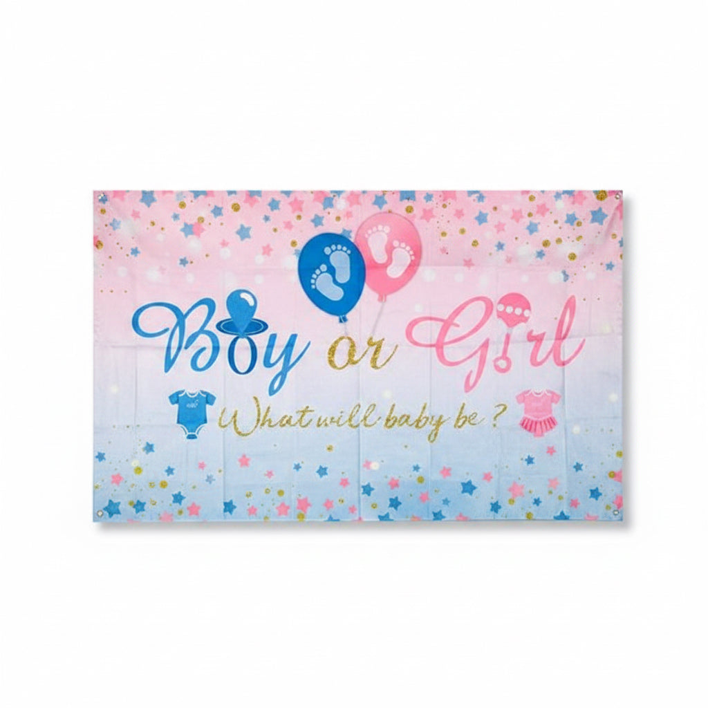 Gender Reveal Table Cover Baby