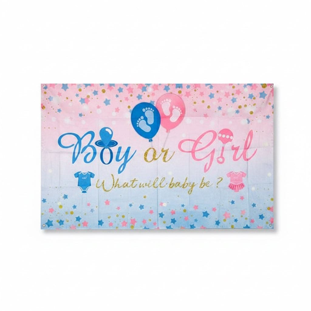 Gender Reveal Table Cover Baby