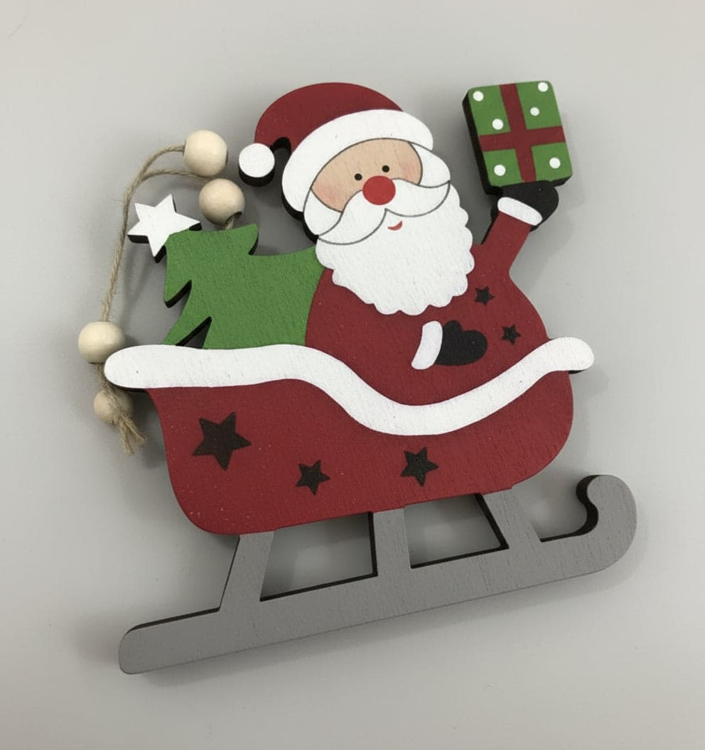 Christmas Santa Slay Wooden