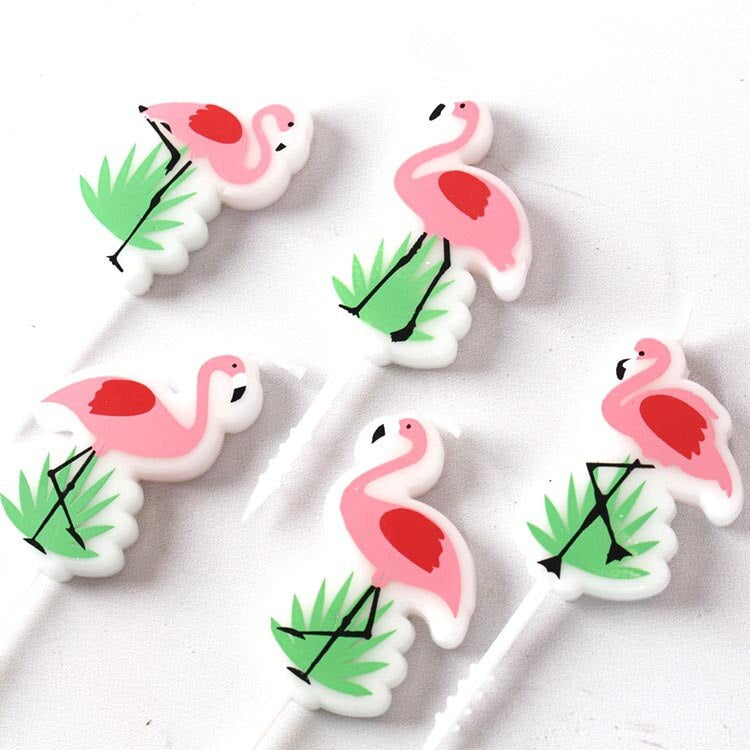 Flamingo Cake Candle 5Pcs/set