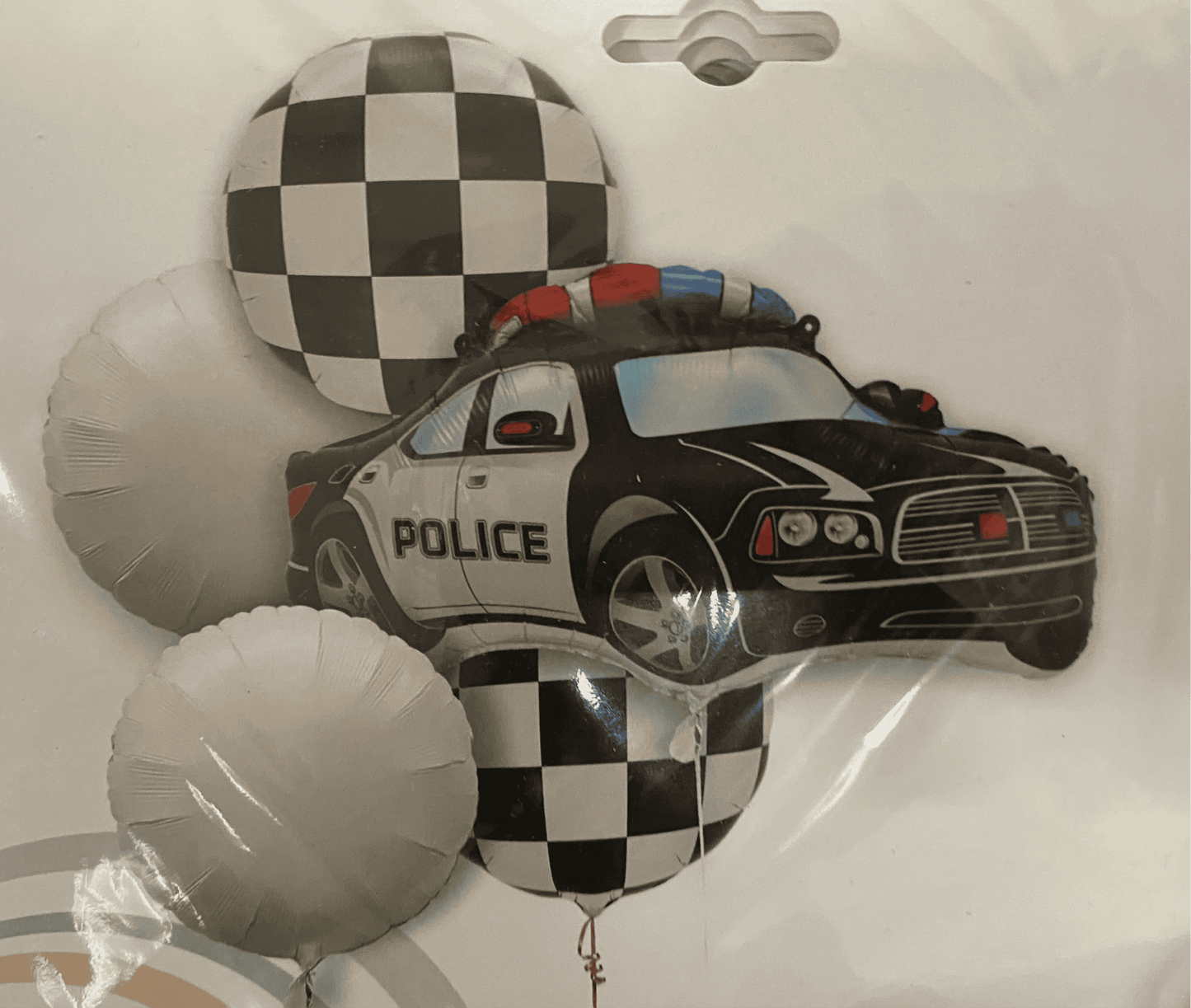 Police Car 5 Pieces Foil Balloon Set