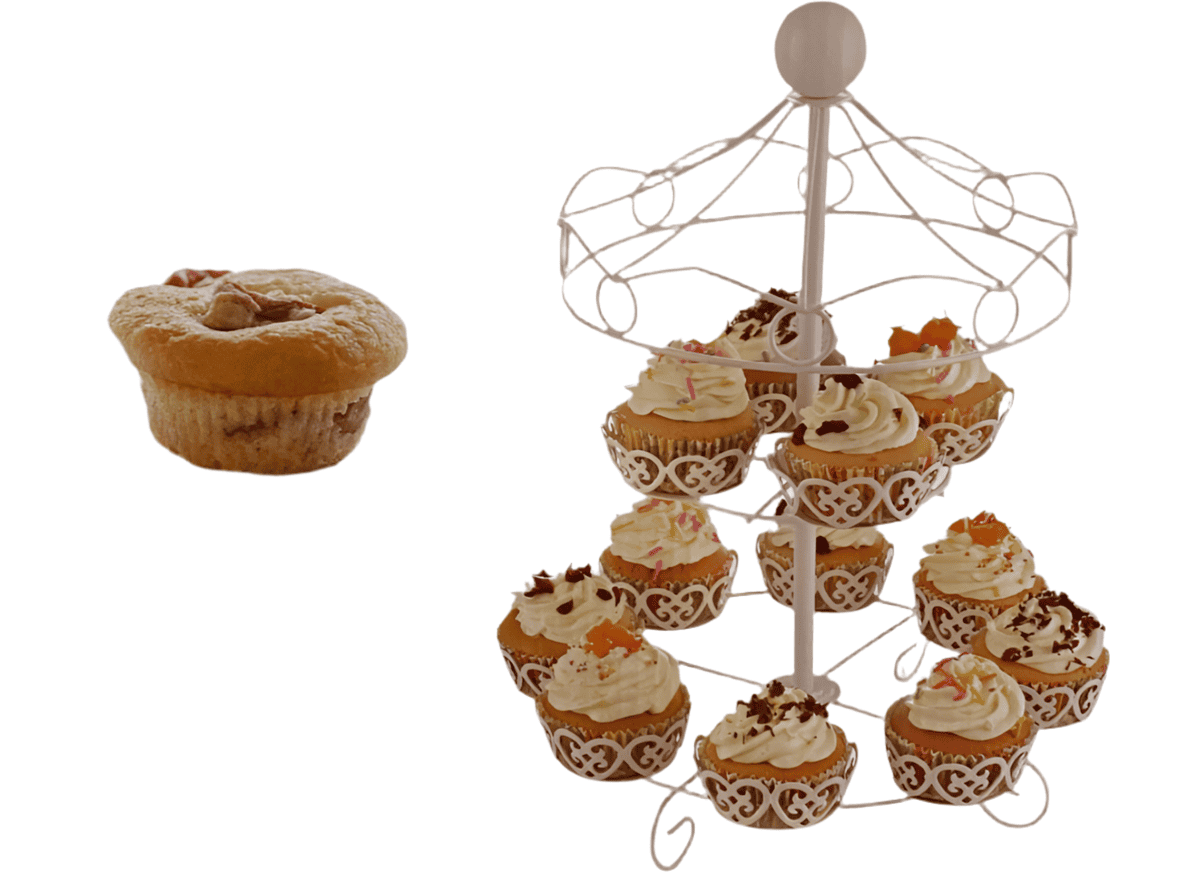 2 Tier Metal Cupcake Stand