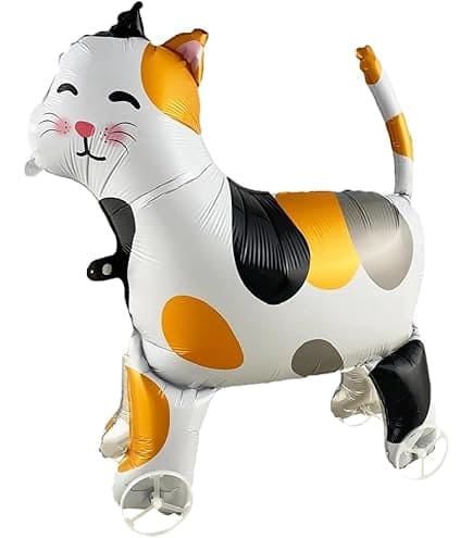 Standing Cat Balloon with Wheels