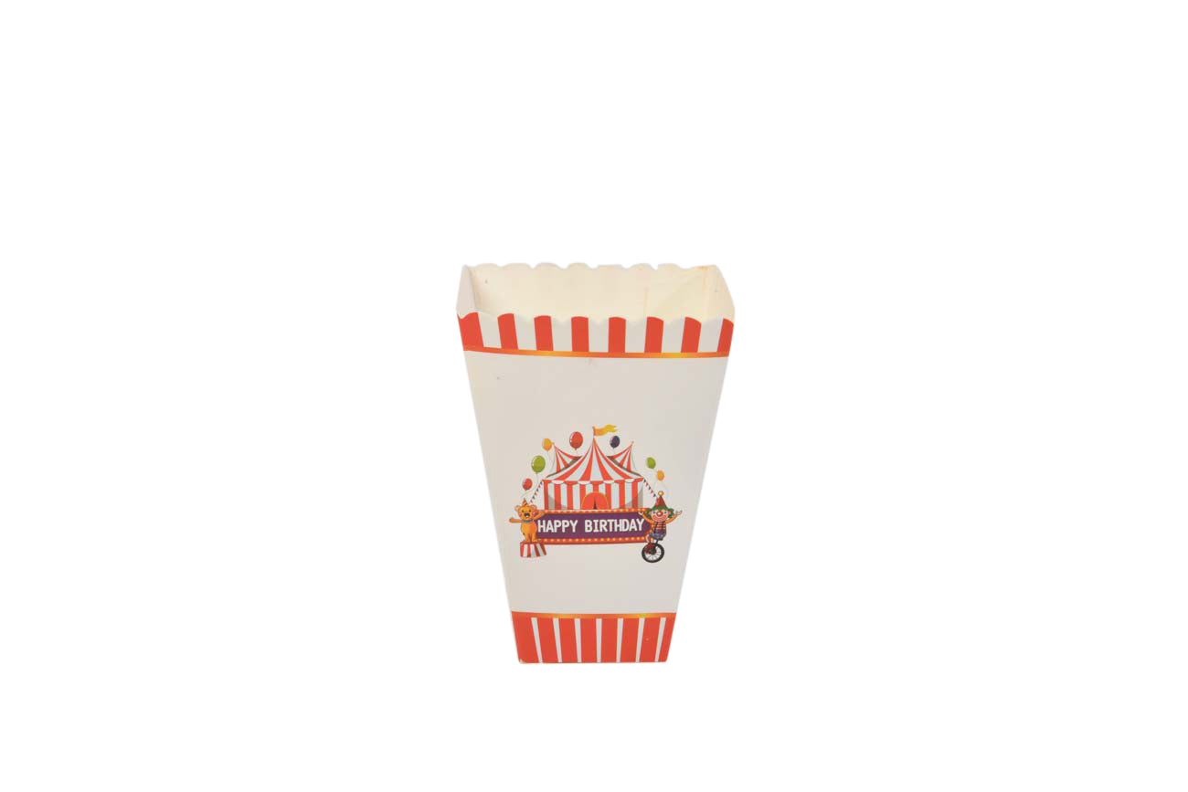 Happy Birthday Circus Popcorn Boxes - My Store