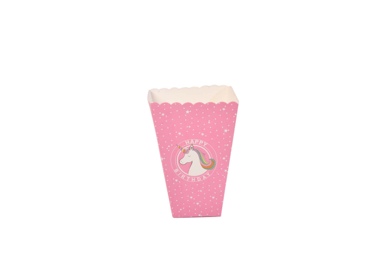 Unicorn Birthday Popcorn Boxes - My Store