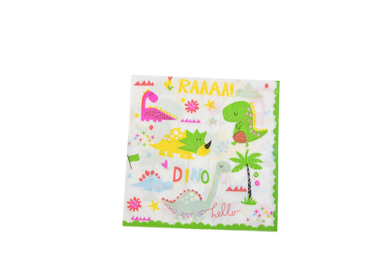 Dinosaur theme napkins - My Store