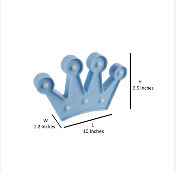 Crown Blue Led Light Lamp