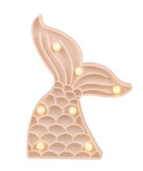 مصباح ليد ذيل حورية البحر الأبيض