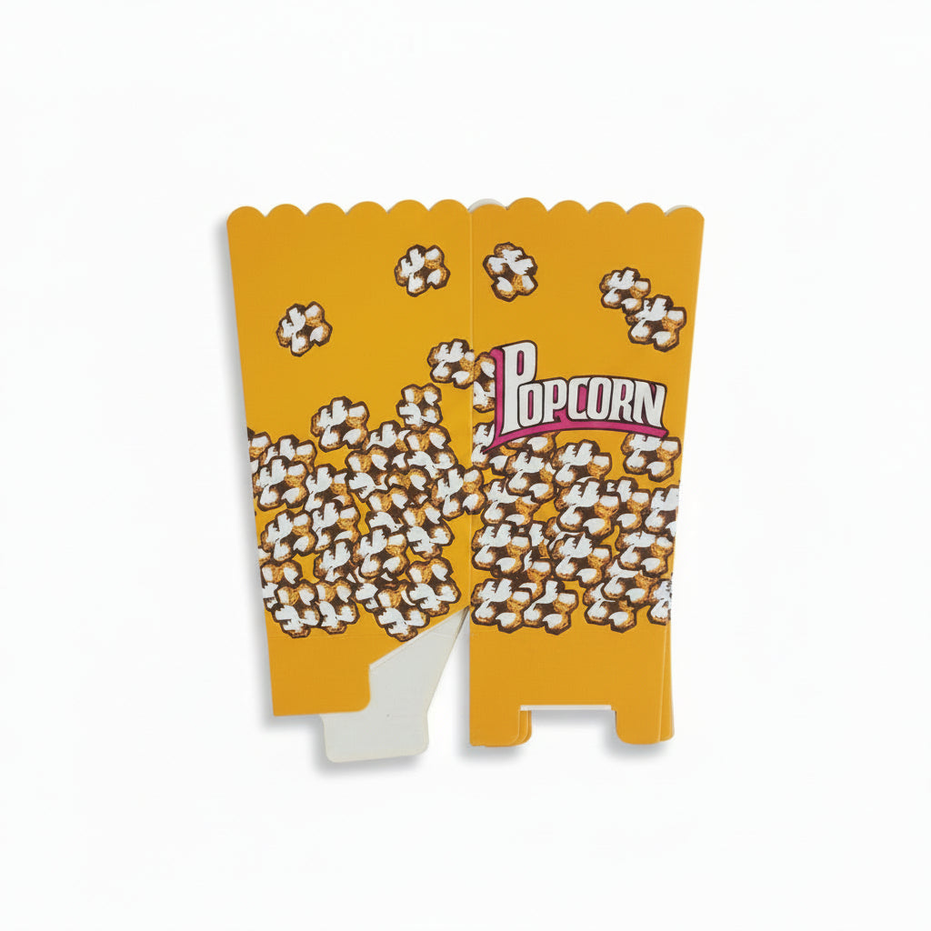 Popcorn Party Boxes – Yellow Popcorn Print