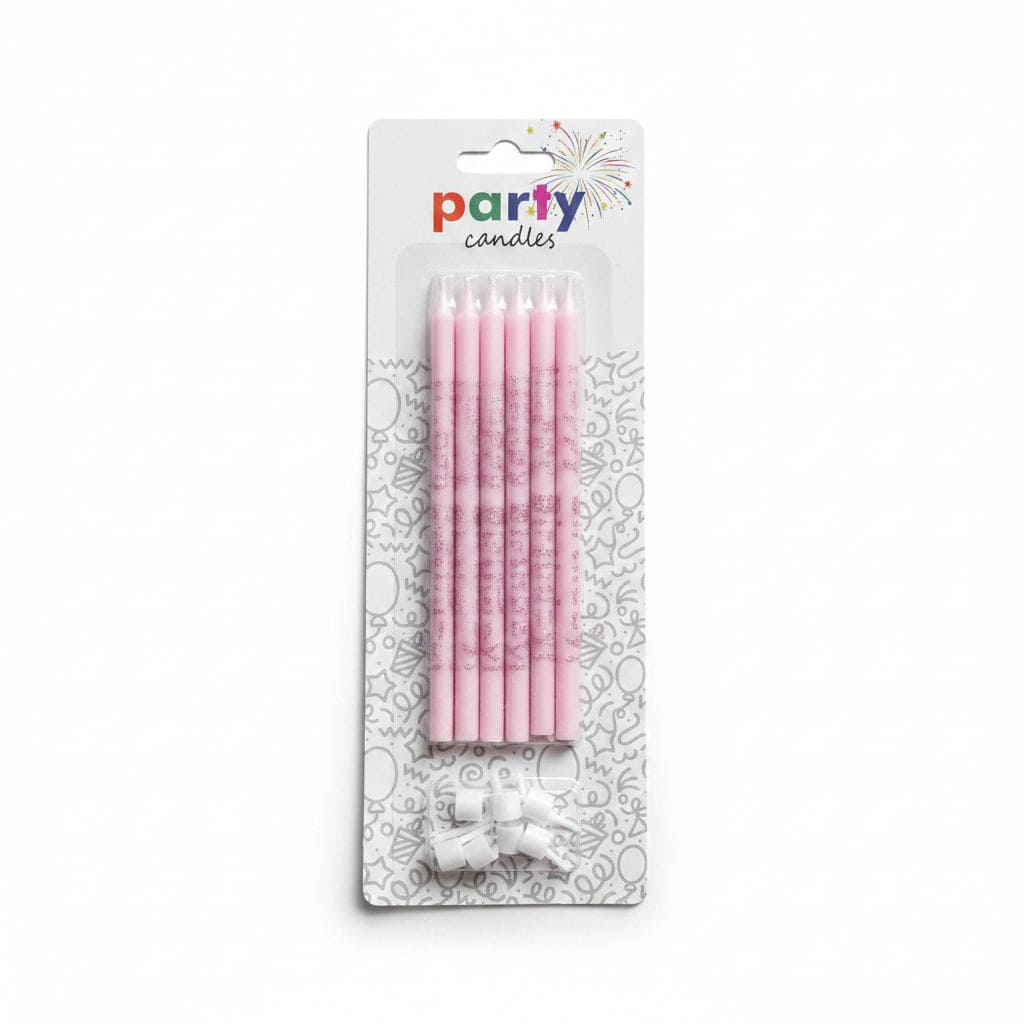Happy Birthday Candles 6 Pieces