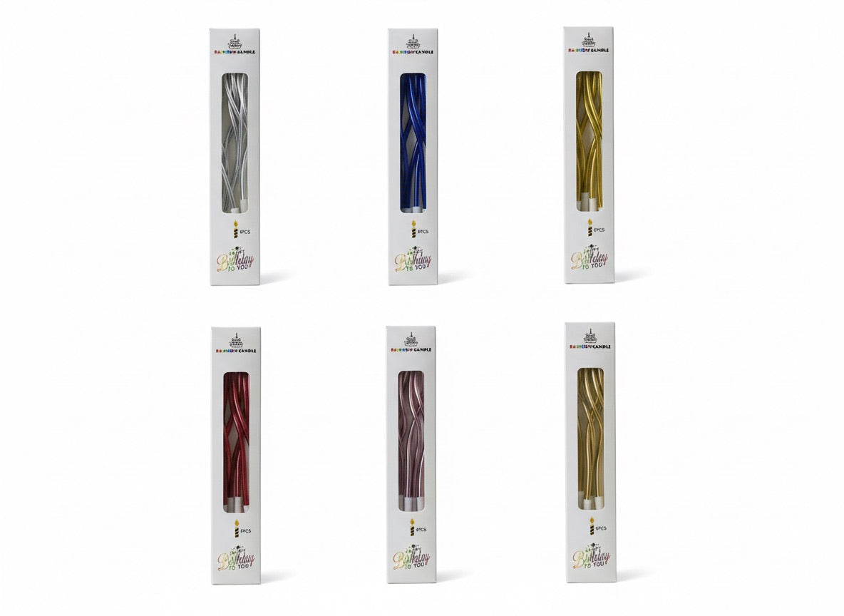 Twisty Spiral Candle Set of 6