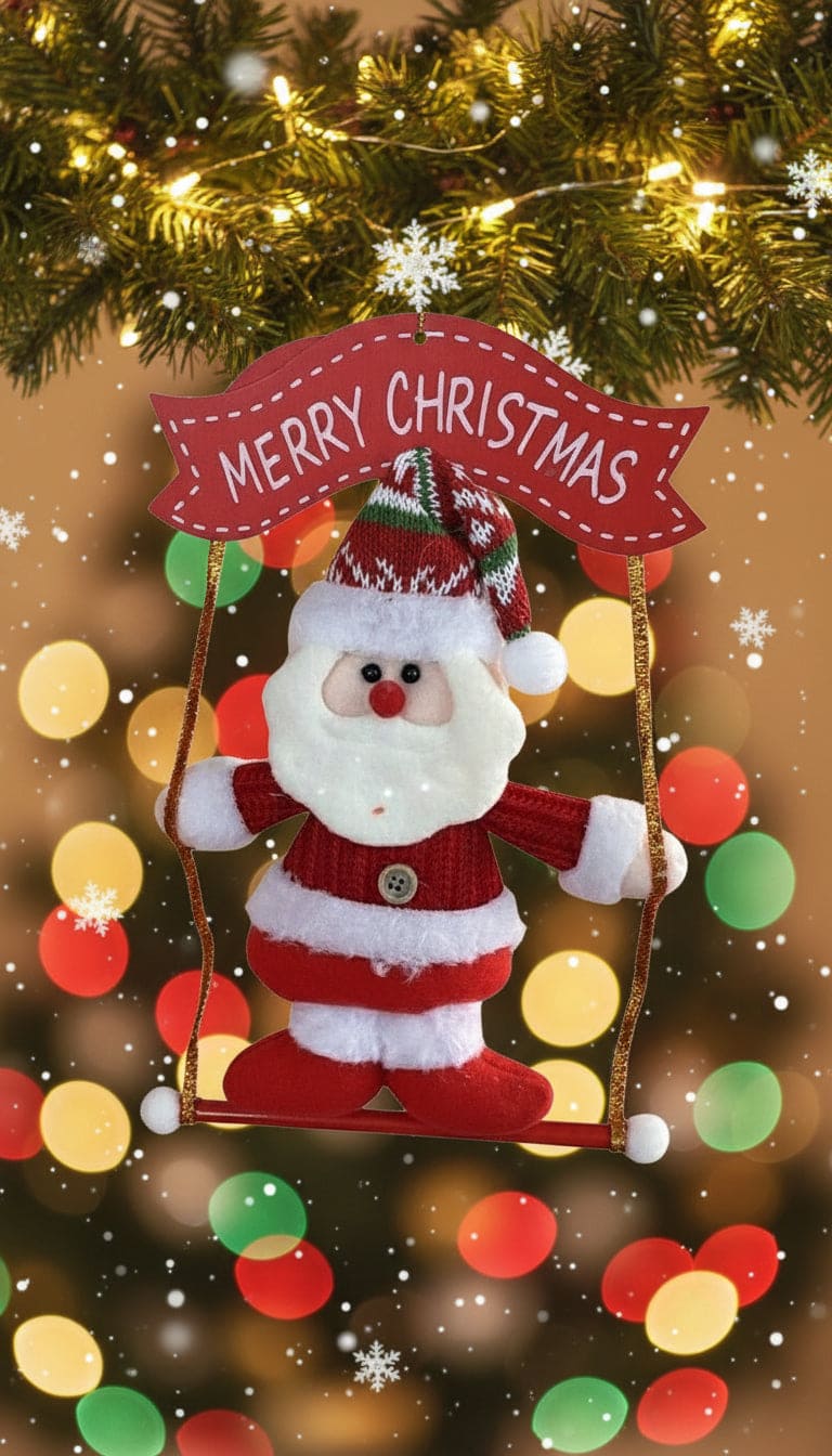Santa Merry Christmas Ornament
