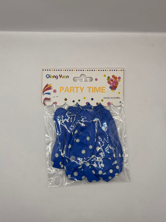 Polka Dot Latex 12 inch 8 Pack Balloons Available in Different Colors