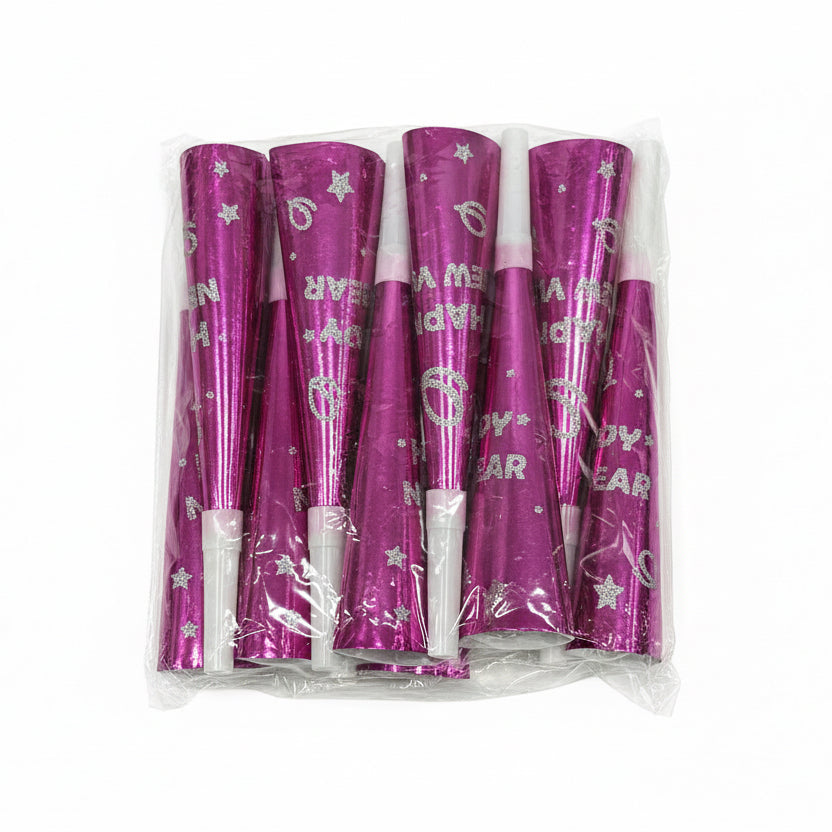 Happy New Year Horn Set of 6