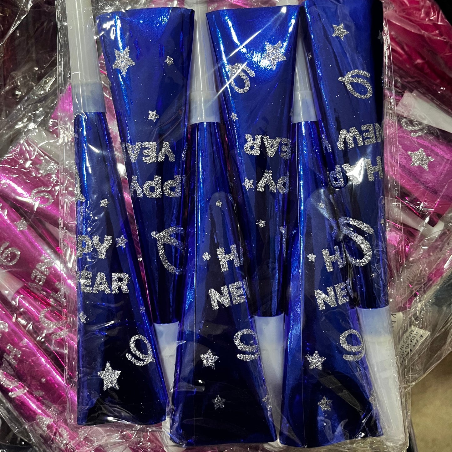 Happy New Year Horn Set of 6