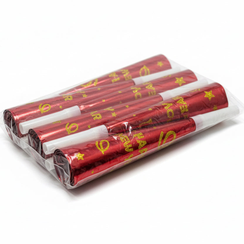 Happy New Year Horn Set of 6