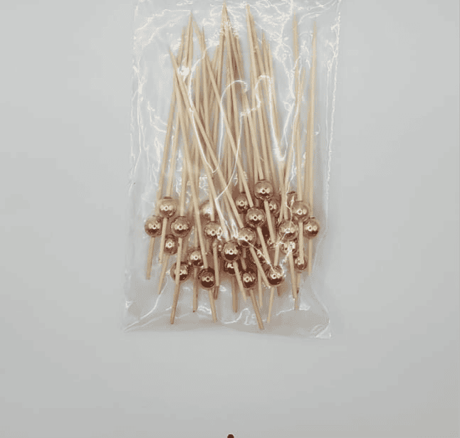 Rosegold Pearl Bamboo Cocktail Sticks