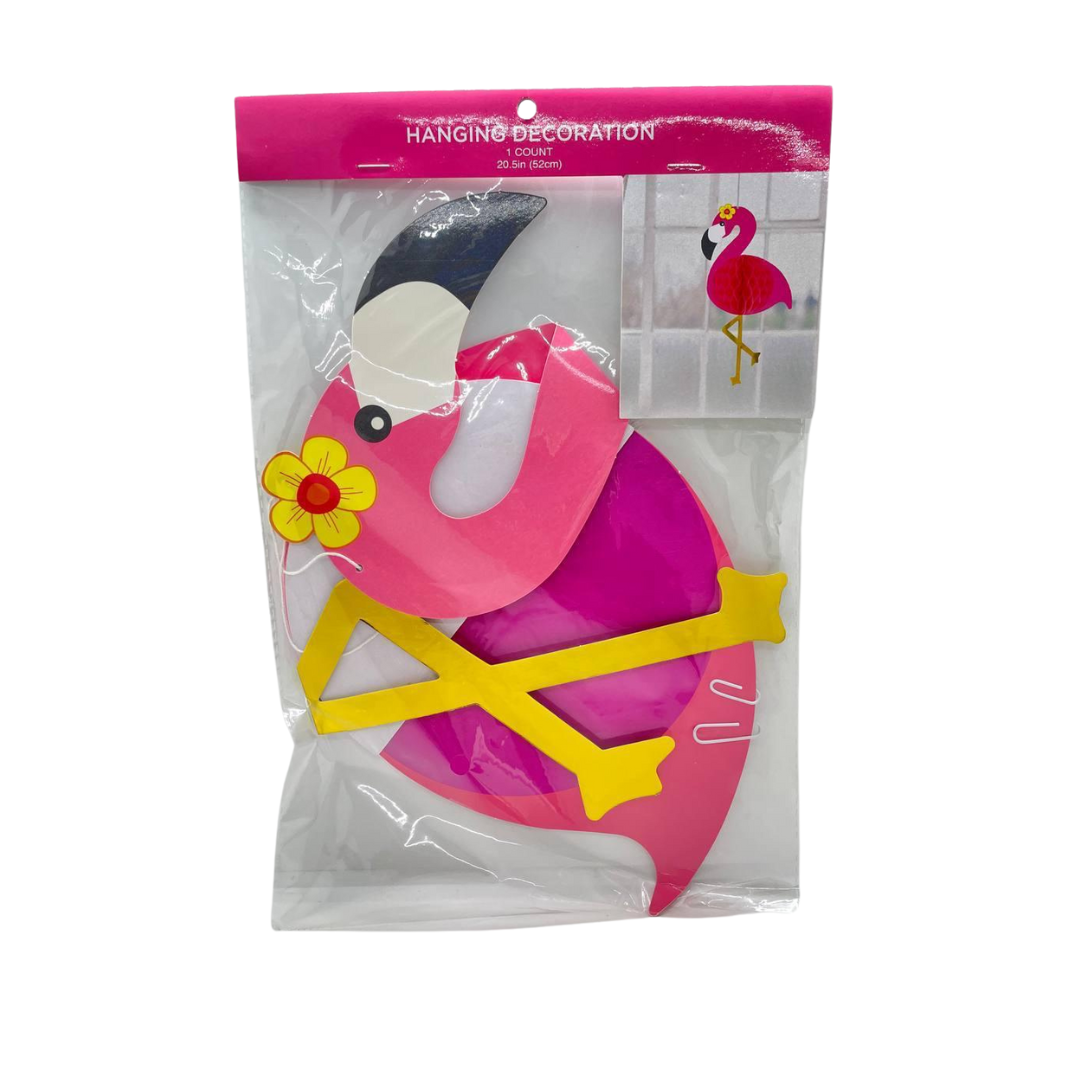 Flamingo Pink Honey Comb Decoration