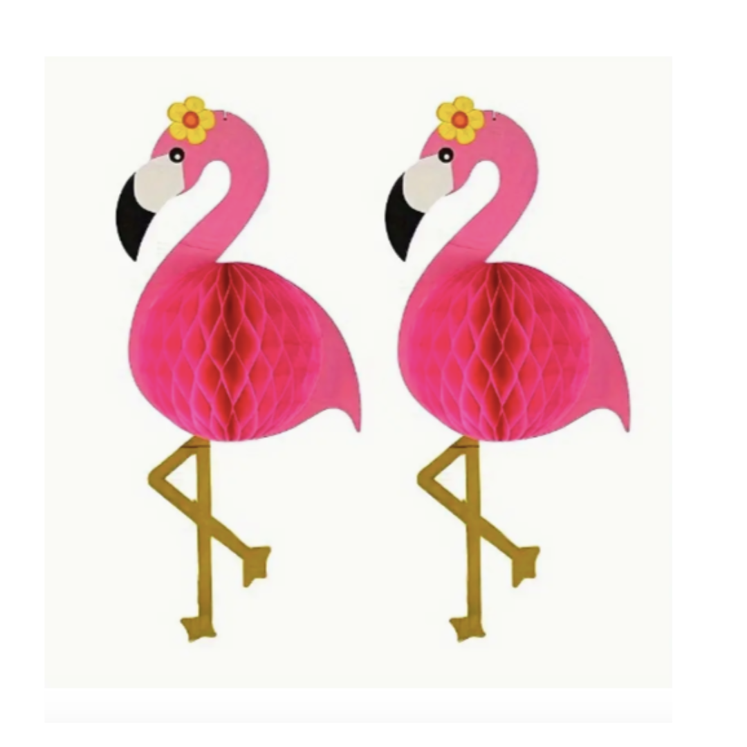 Flamingo Pink Honey Comb Decoration