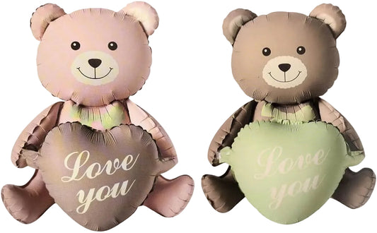 I Love You Bear Foil Balloon