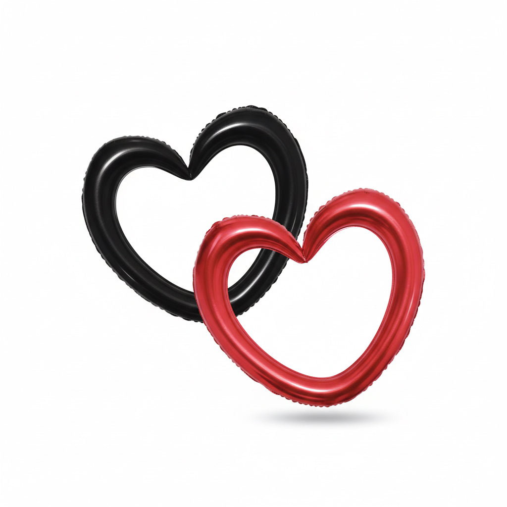 Heart 93 by 98 cm Foil Balloon